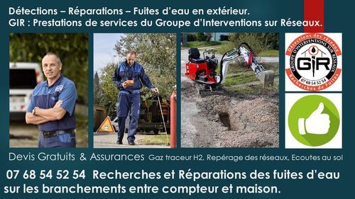 Recherche et détection de fuite chez les particuliers